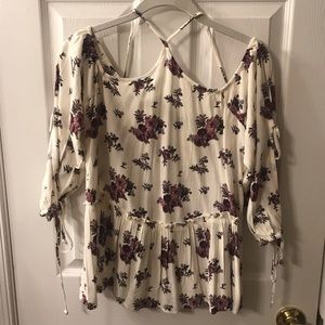 Long sleeve, off the shoulder, tank top